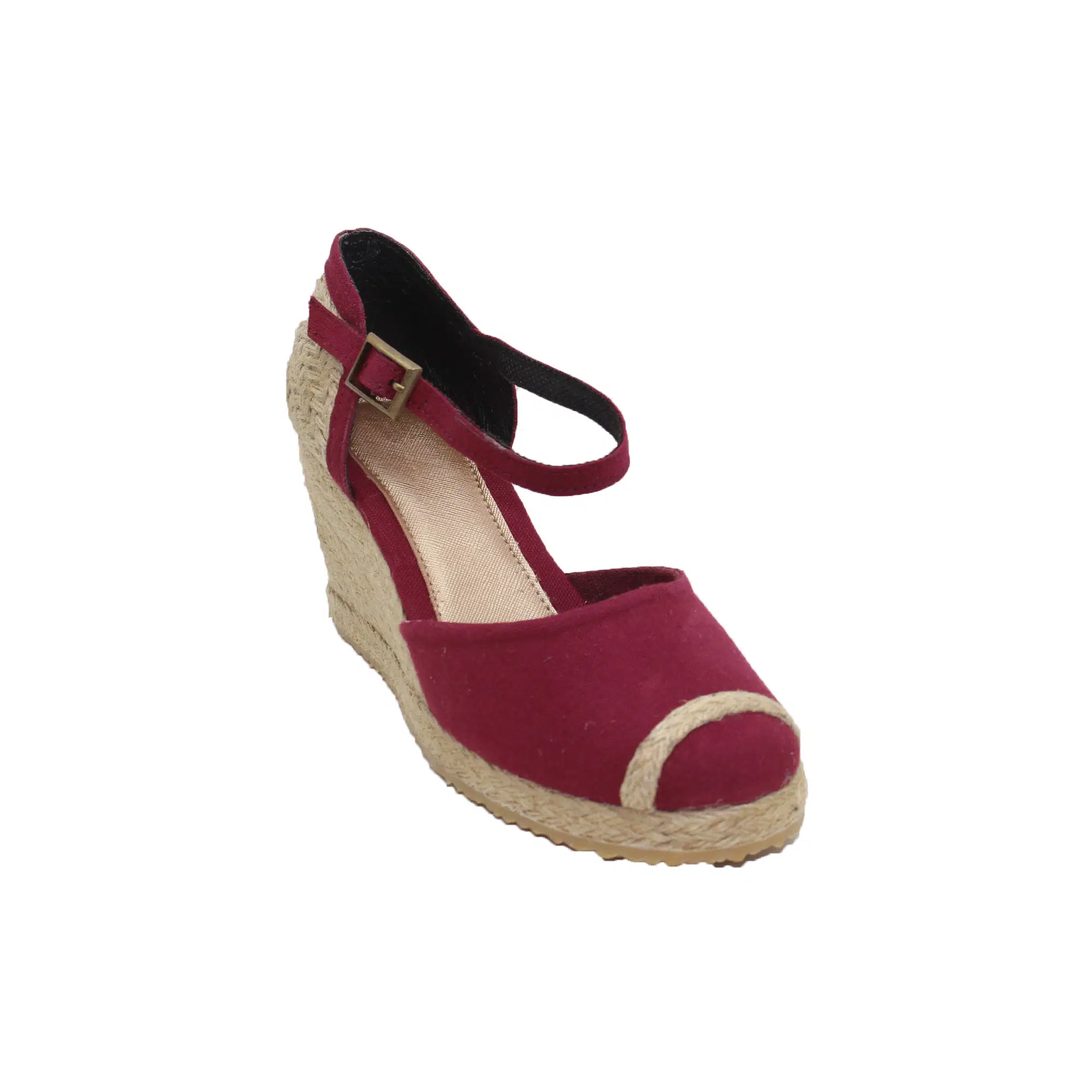 KETEN HASIR AYAKKABI - BORDO